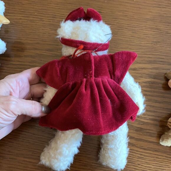 Lot of 3 Christmas bears to hang on tree or for decoration - Picture 6 of 8